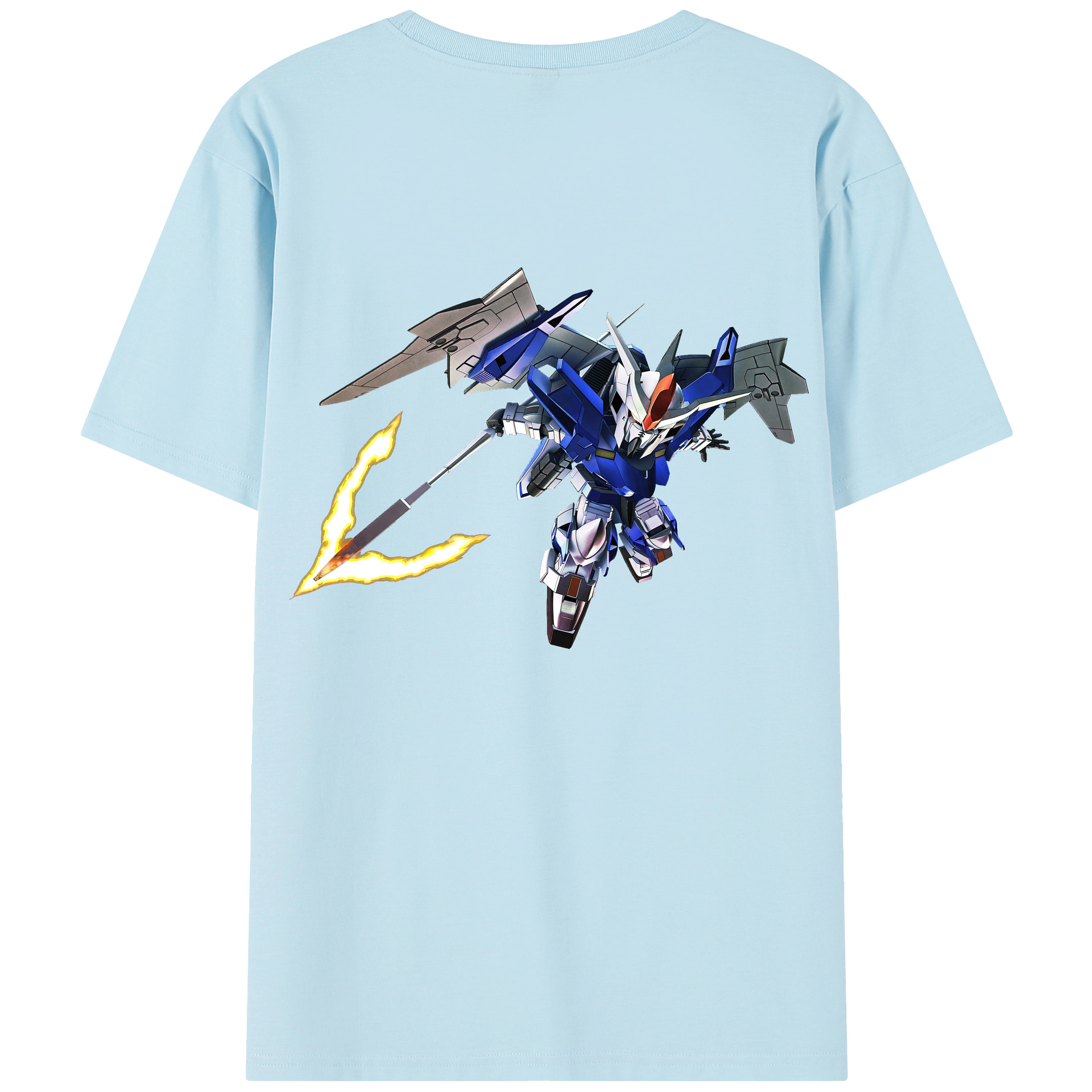 （画像用） 機動戦士ガンダム Mobile Suit Gundam 綿100％半袖Tシャツ（背面プリント）